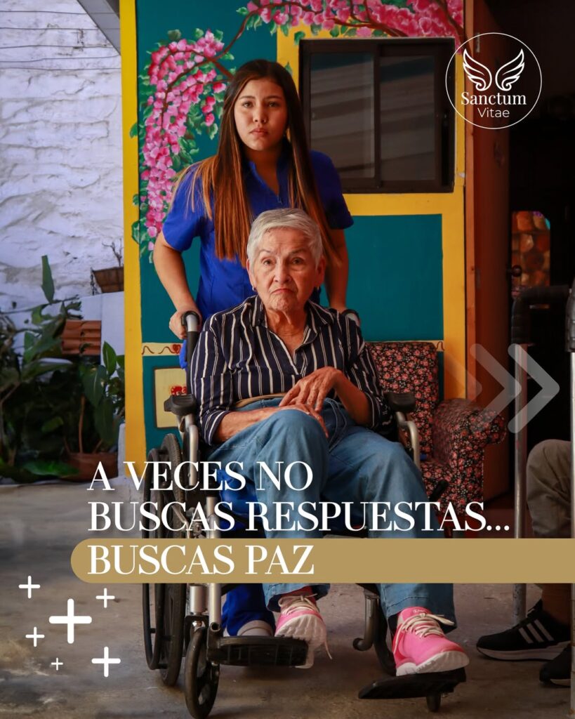 Adulto mayor en hogar geriátrico en Medellín